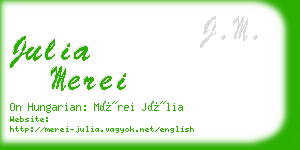 julia merei business card